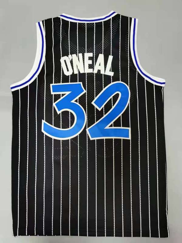 Men Orlando Magic #32 Oneal Black Throwback Best mesh 2021 NBA Jersey